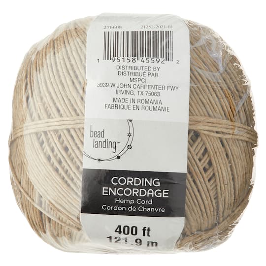 12 Pack: 48lb. Hemp Cord Spool by Bead Landing™